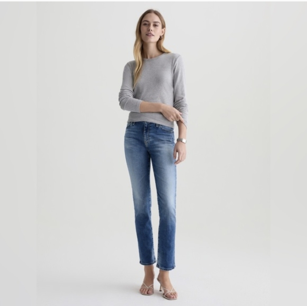 AG Mari Mid-Rise Slim Straight Jeans Size 29 15 Years Shoreline Medium Wash EUC